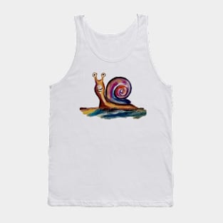 Brightly colored snail Tank Top